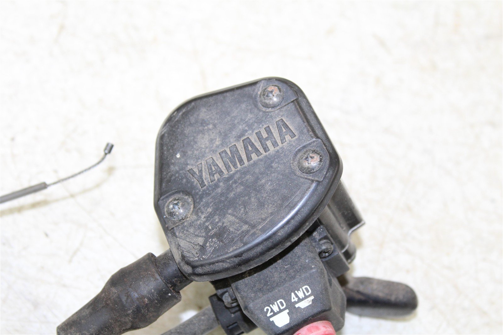 2004 Yamaha Bruin 350 4x4 Throttle Lever Housing w/ 4x4 Switch & Cable 50117