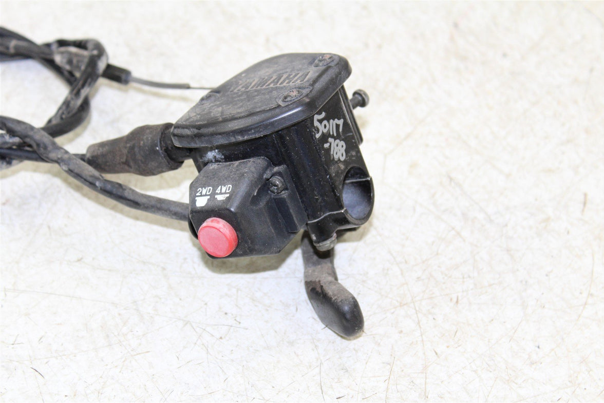 2004 Yamaha Bruin 350 4x4 Throttle Lever Housing w/ 4x4 Switch & Cable 50117
