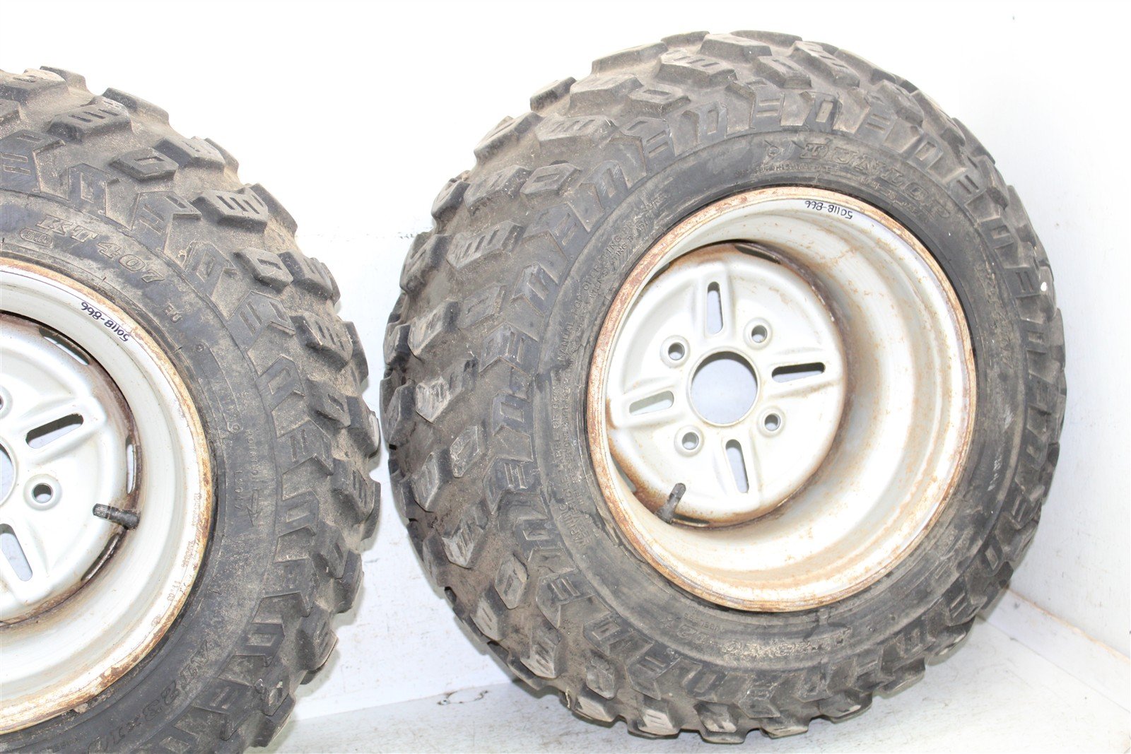 2004 Yamaha Wolverine 350 4x4 Rear Wheel Set Rims 50118