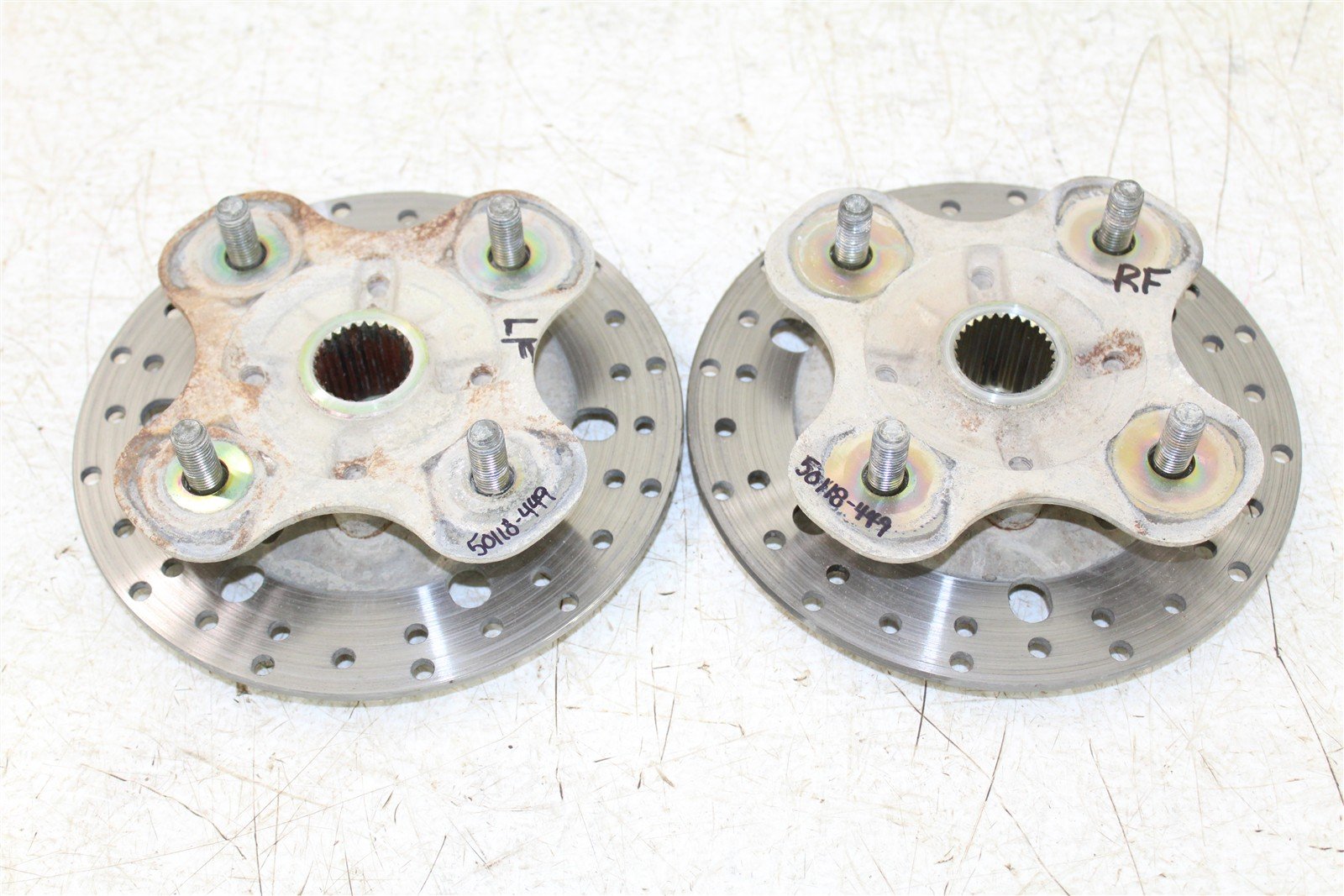 2004 Yamaha Wolverine 350 4x4 Front Hubs Brake Rotors 50118