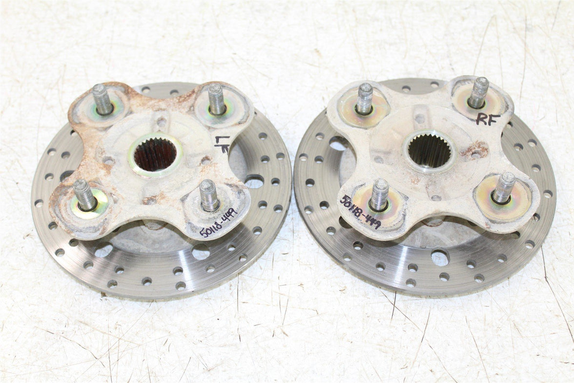 2004 Yamaha Wolverine 350 4x4 Front Hubs Brake Rotors 50118