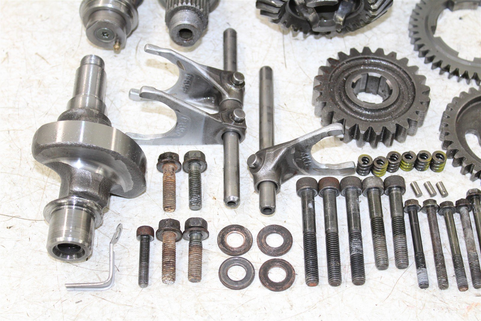1995 Yamaha Wolverine 350 4x4 Transmission Gears Shift Shaft Forks Drum 50119