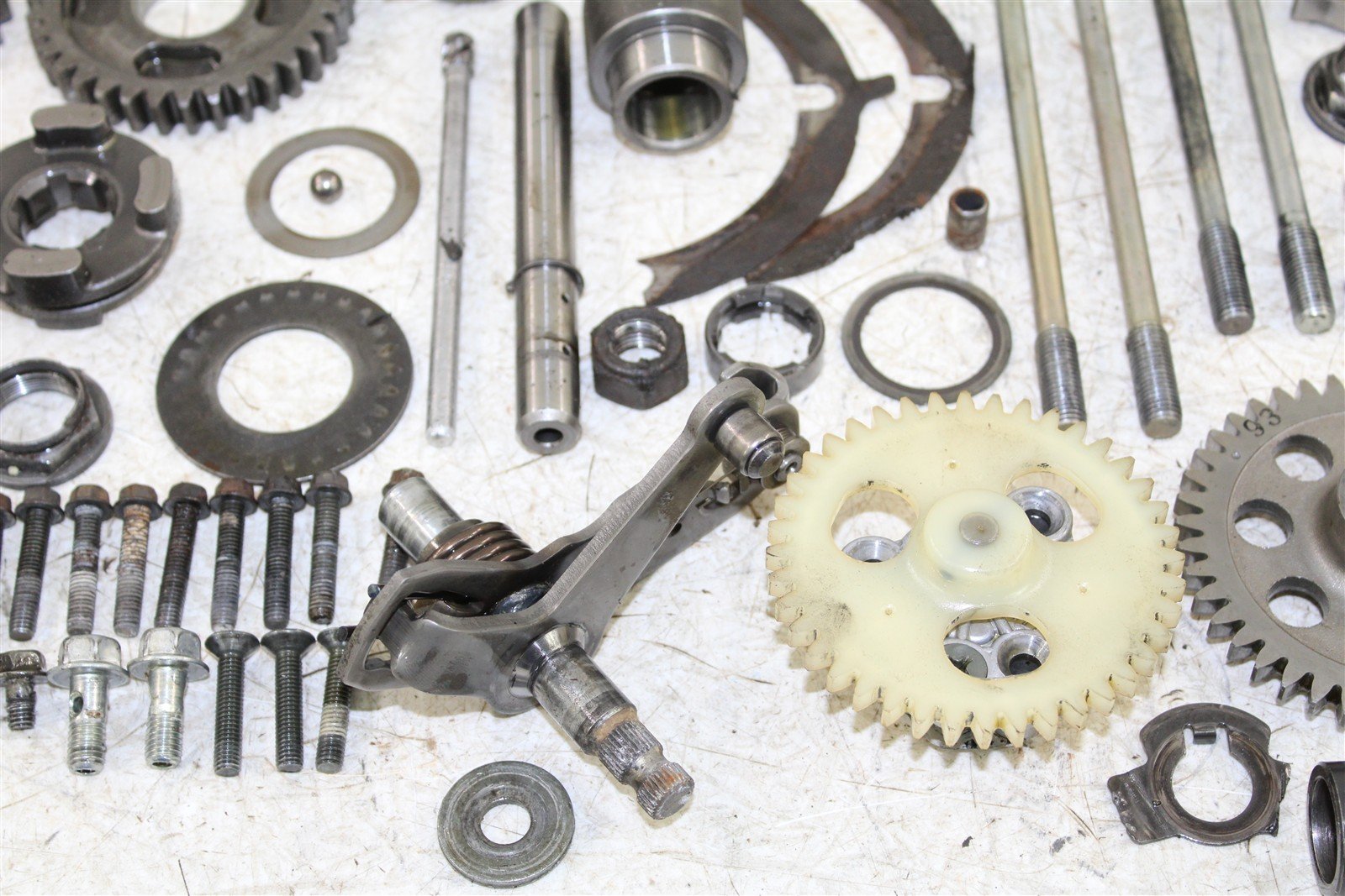 1995 Yamaha Wolverine 350 4x4 Transmission Gears Shift Shaft Forks Drum 50119