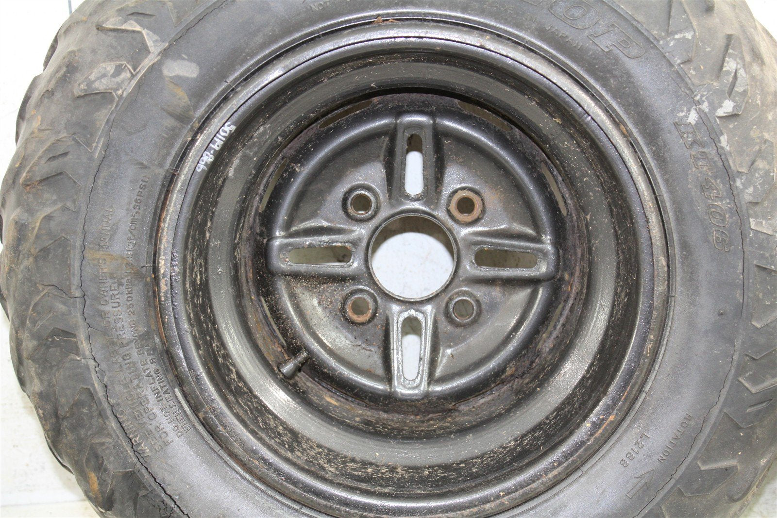1995 Yamaha Wolverine 350 4x4 Rear Wheel Set Rims 50119
