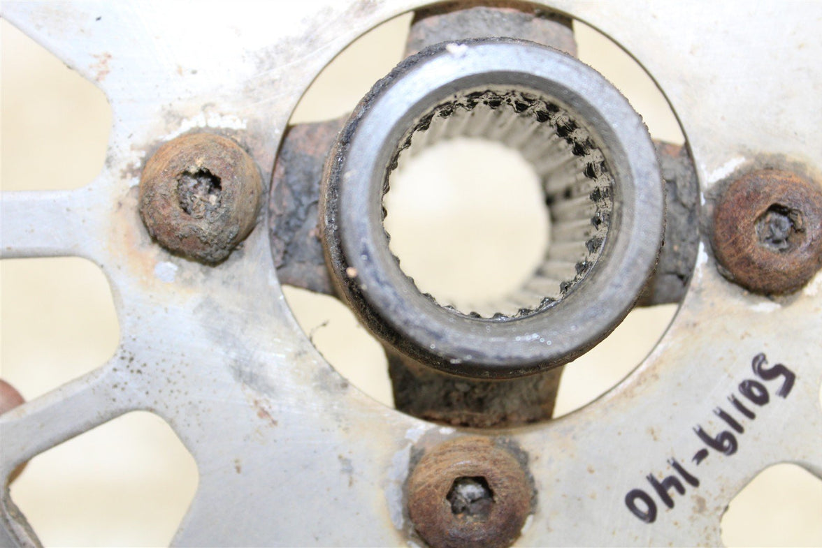 1995 Yamaha Wolverine 350 4x4 Rear Brake Rotor Mount Hub w/ Disc 50119