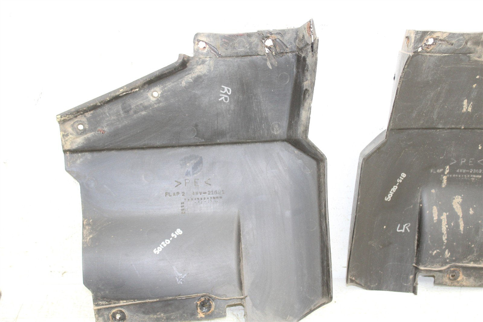 1998 Yamaha Grizzly 600 4x4 Rear Mud Flaps Kick Plate Shields 50120