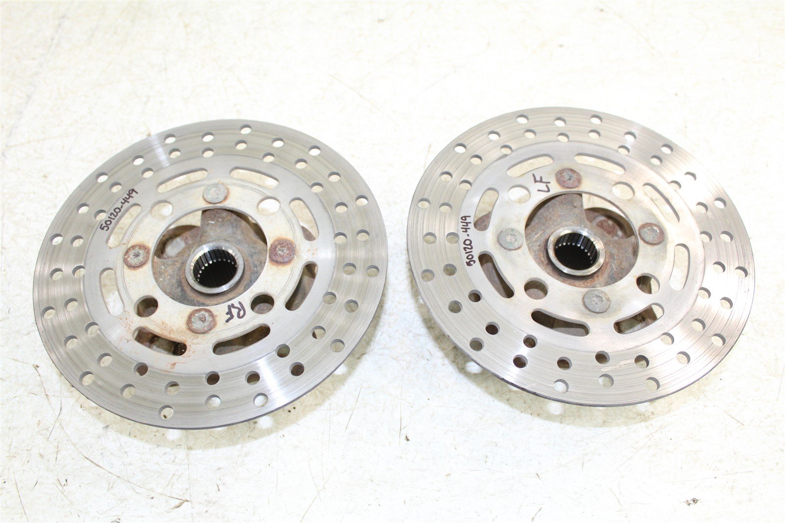 1998 Yamaha Grizzly 600 4x4 Front Hubs Brake Rotors 50120