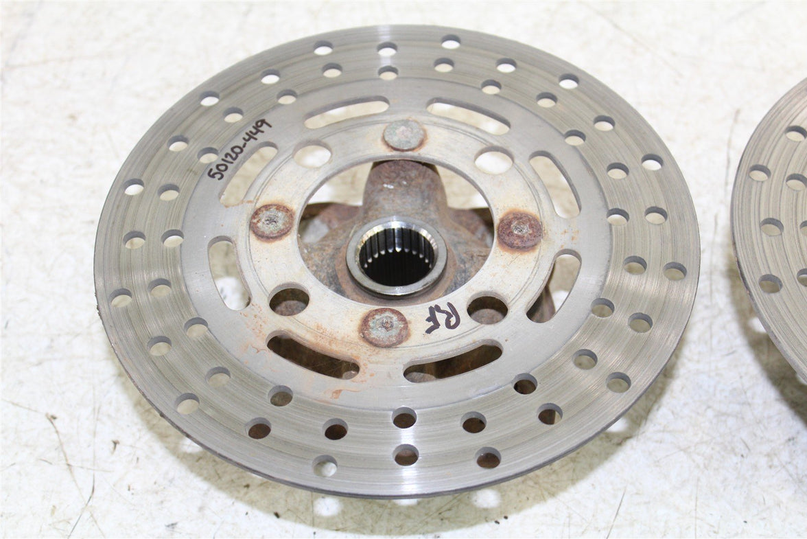 1998 Yamaha Grizzly 600 4x4 Front Hubs Brake Rotors 50120