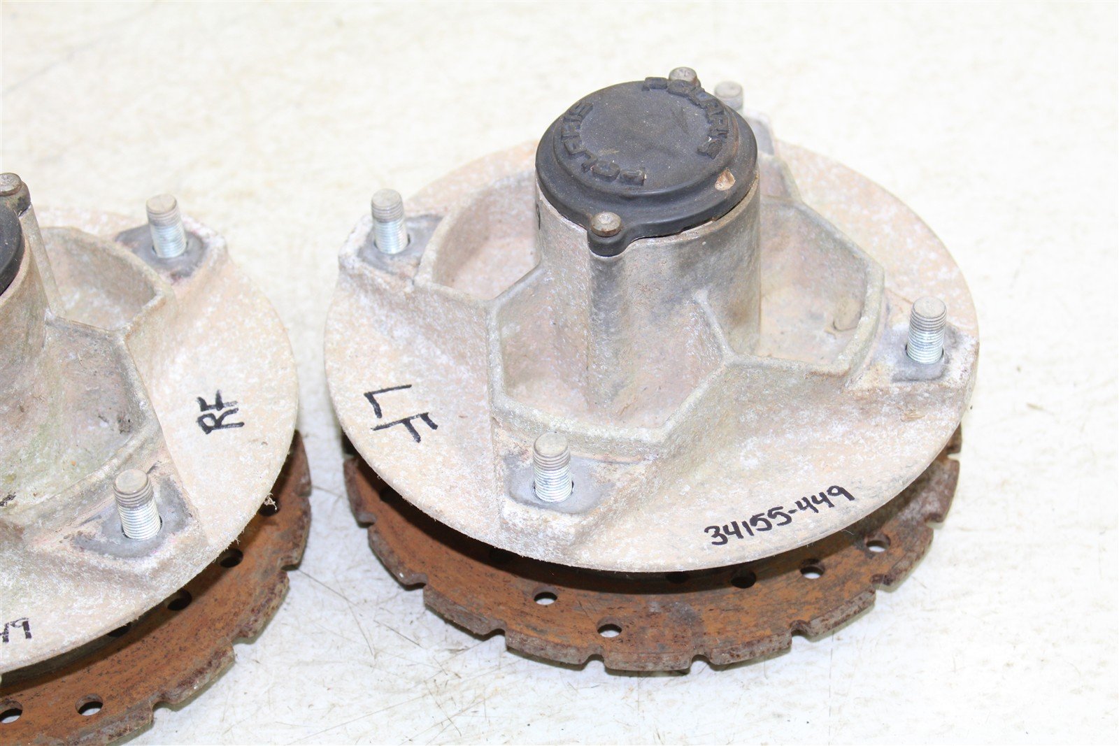 2001 Polaris Magnum 325 2x4 Front Hubs Brake Rotors 34155