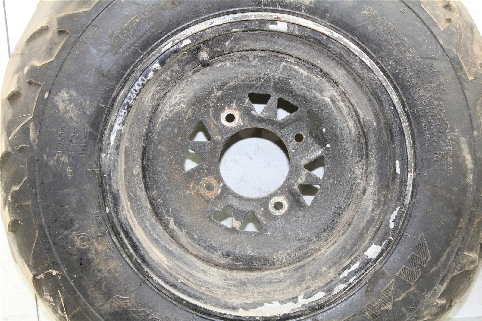 2001 Arctic Cat 500 Manual 4x4 Front Wheel Set Rims 00022