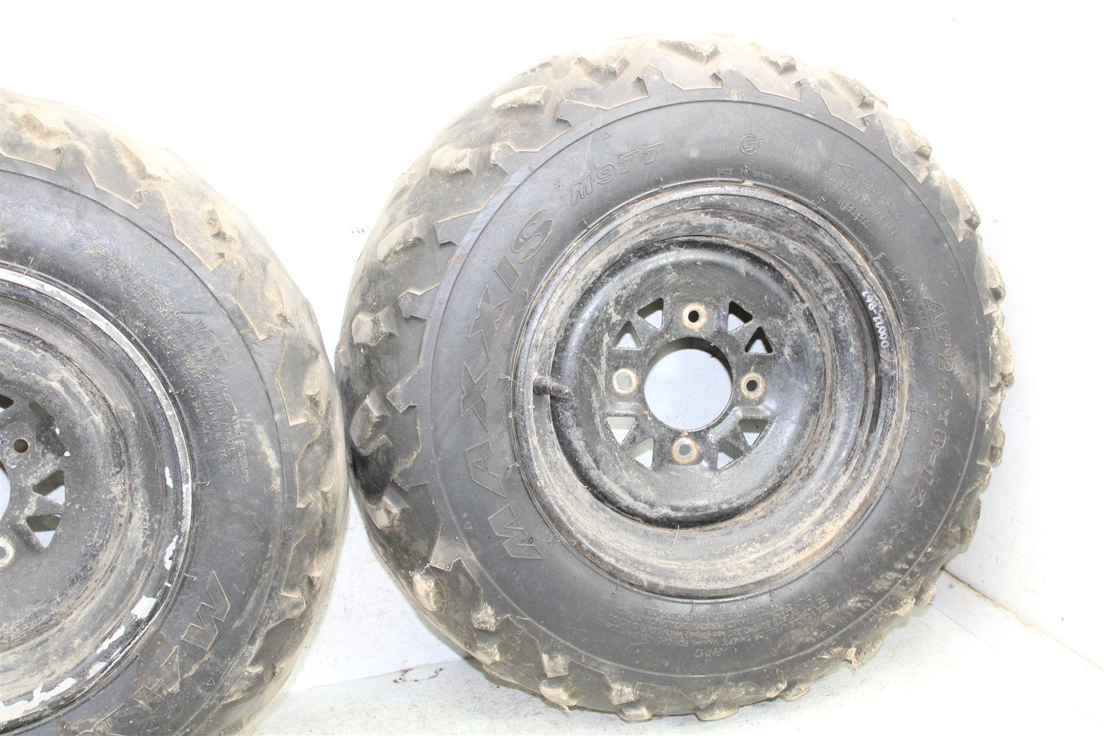 2001 Arctic Cat 500 Manual 4x4 Front Wheel Set Rims 00022