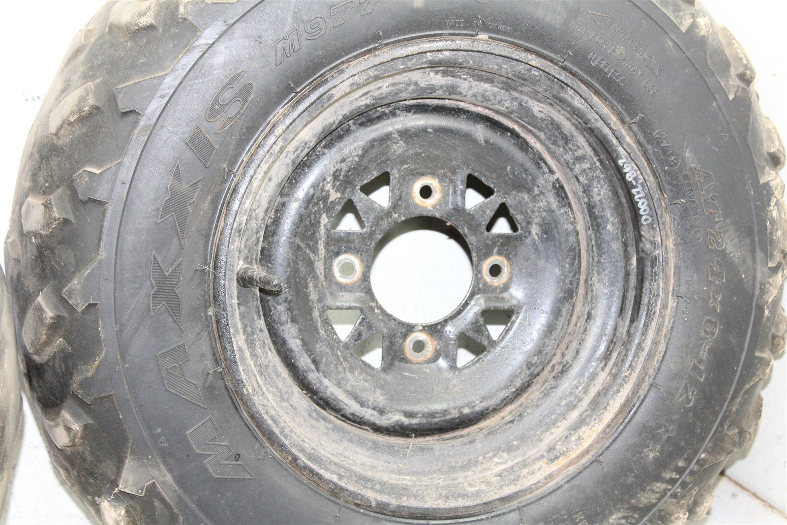 2001 Arctic Cat 500 Manual 4x4 Front Wheel Set Rims 00022