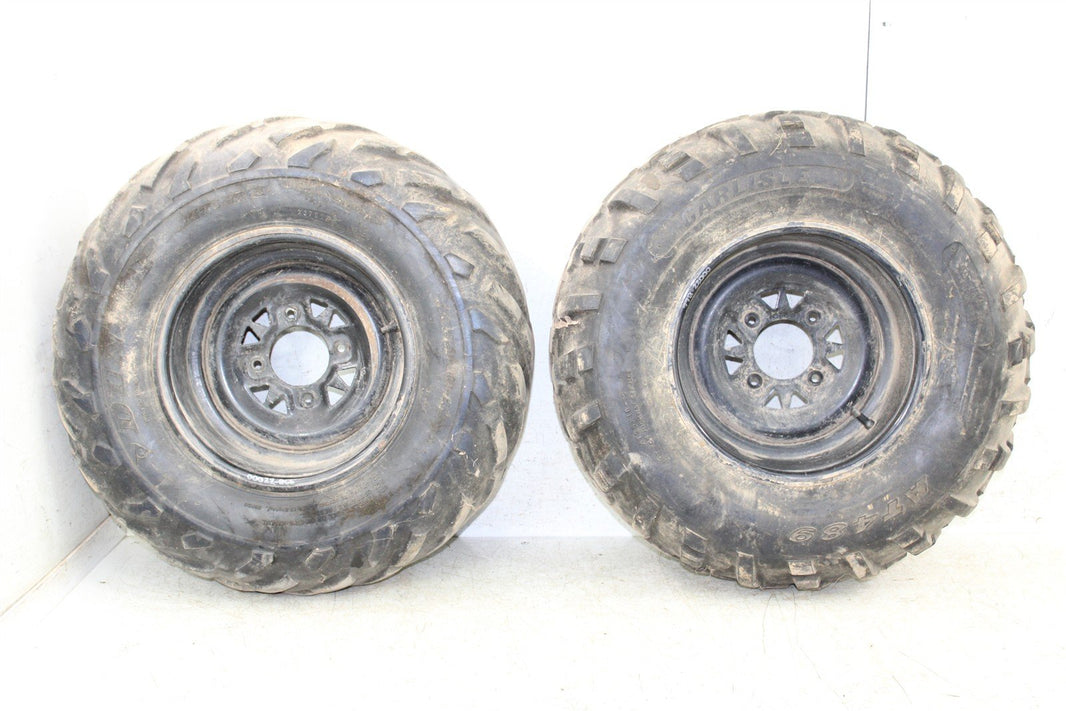 2001 Arctic Cat 500 Manual 4x4 Rear Wheel Set Rims 00022
