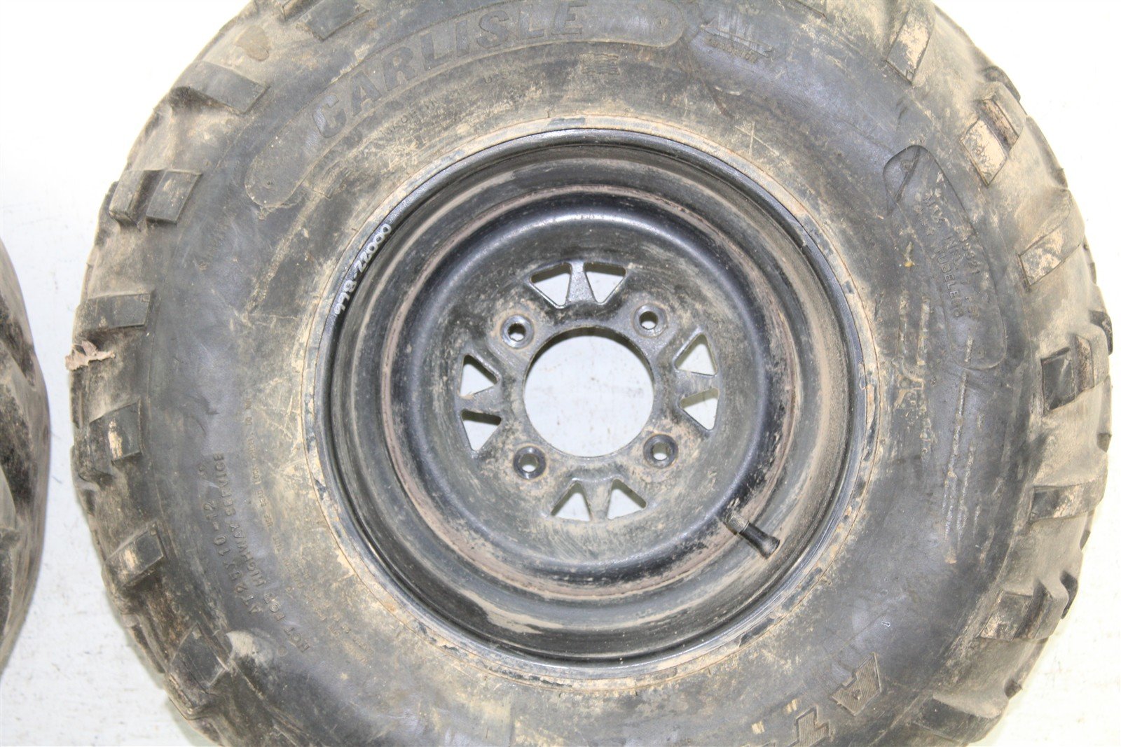 2001 Arctic Cat 500 Manual 4x4 Rear Wheel Set Rims 00022