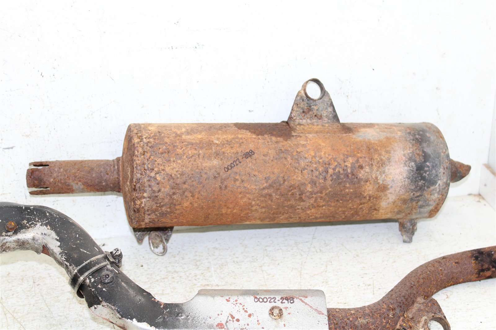 2001 Arctic Cat 500 Manual 4x4 Exhaust Head Pipe Silencer Muffler 00022