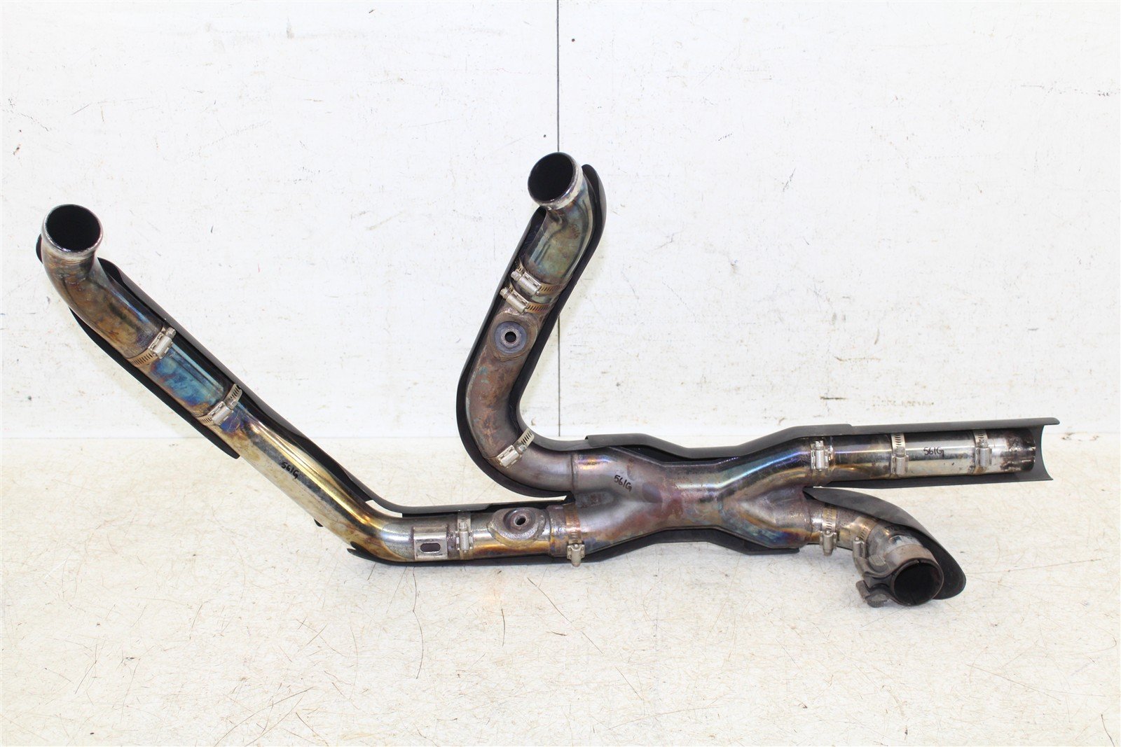 2013 Harley Davidson Touring Vance & Hines Power Duals Exhaust Head Pipes 561G