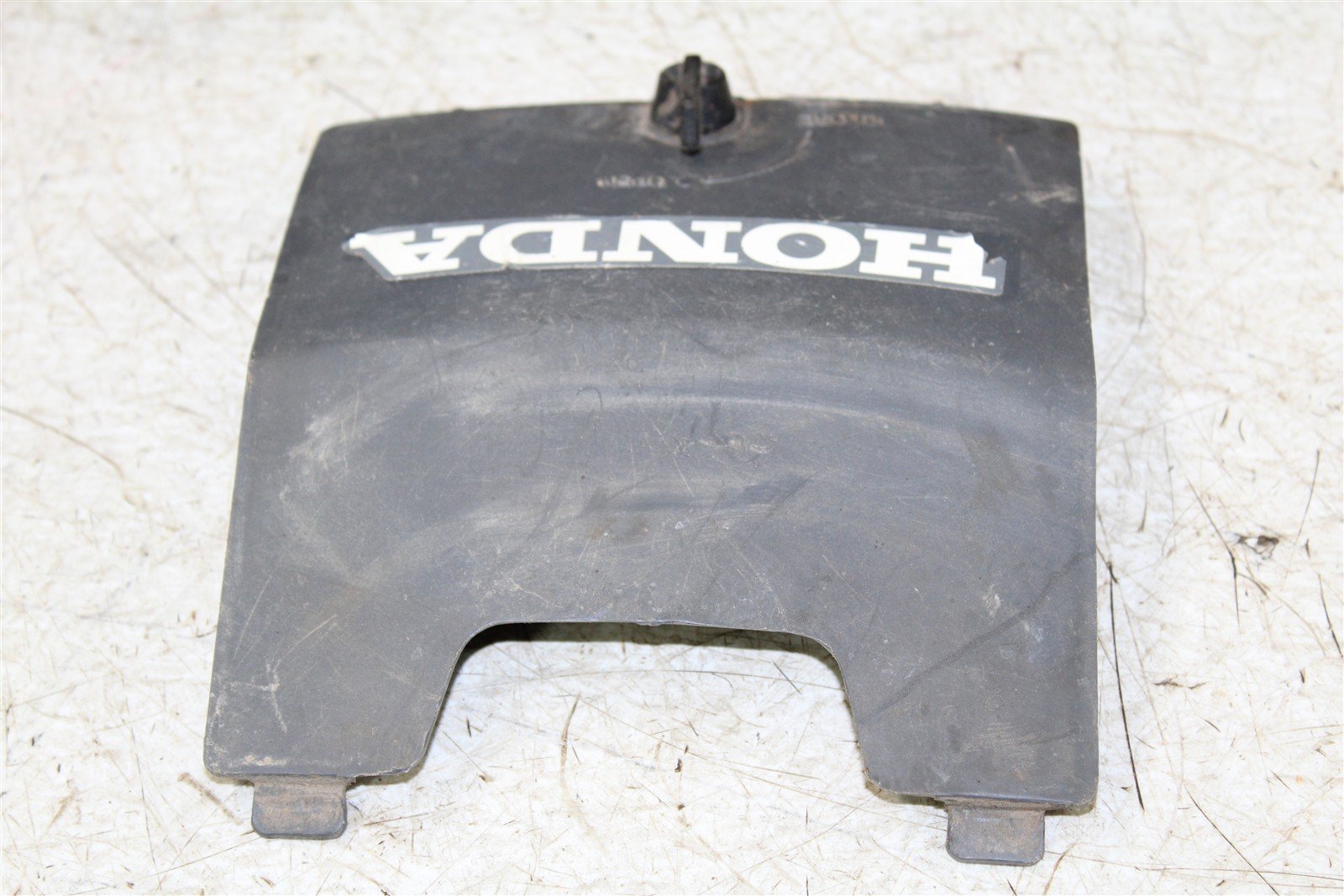 1987 Honda Fourtrax 350D Front Hood Wire Access Cover Plastic 11111
