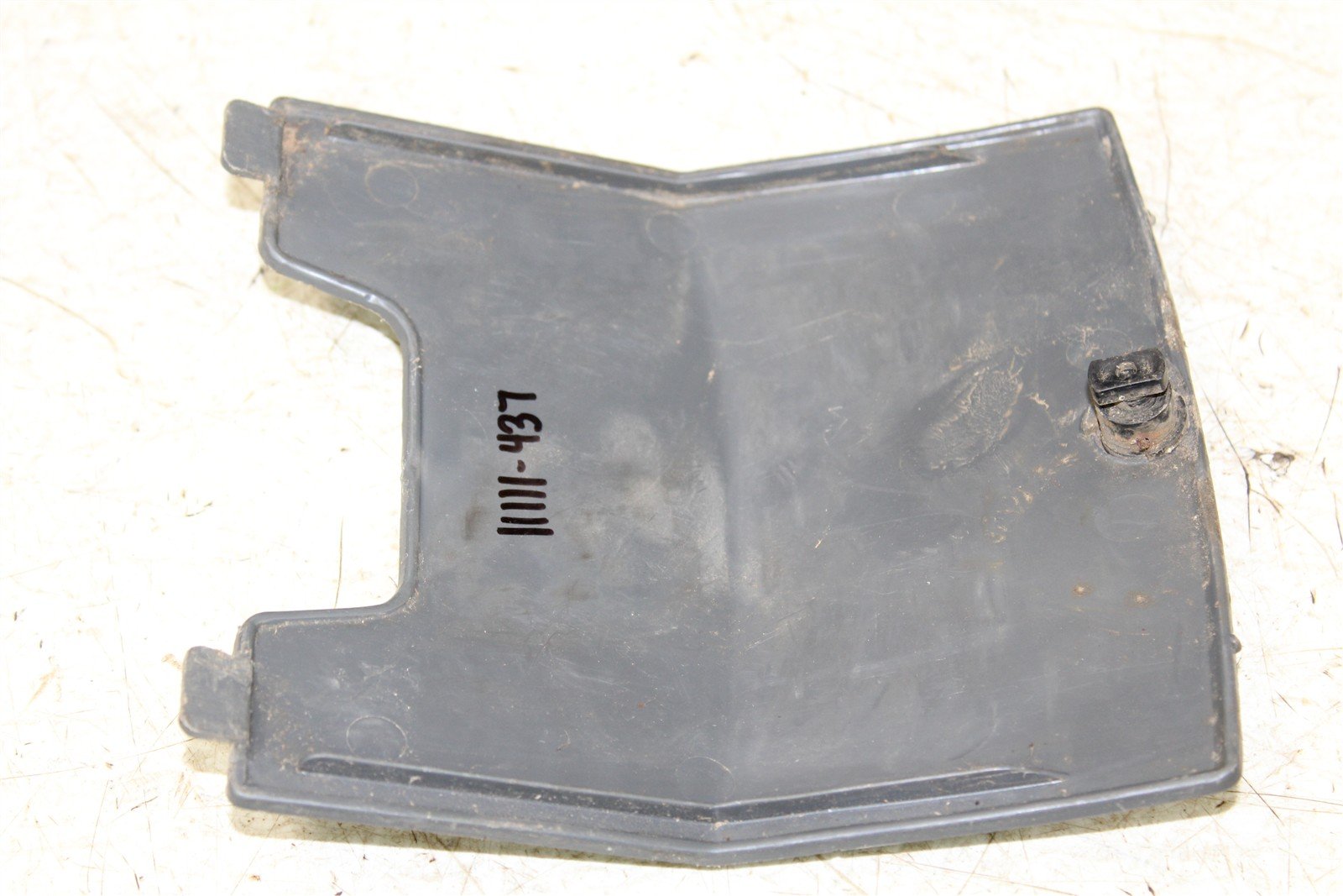 1987 Honda Fourtrax 350D Front Hood Wire Access Cover Plastic 11111
