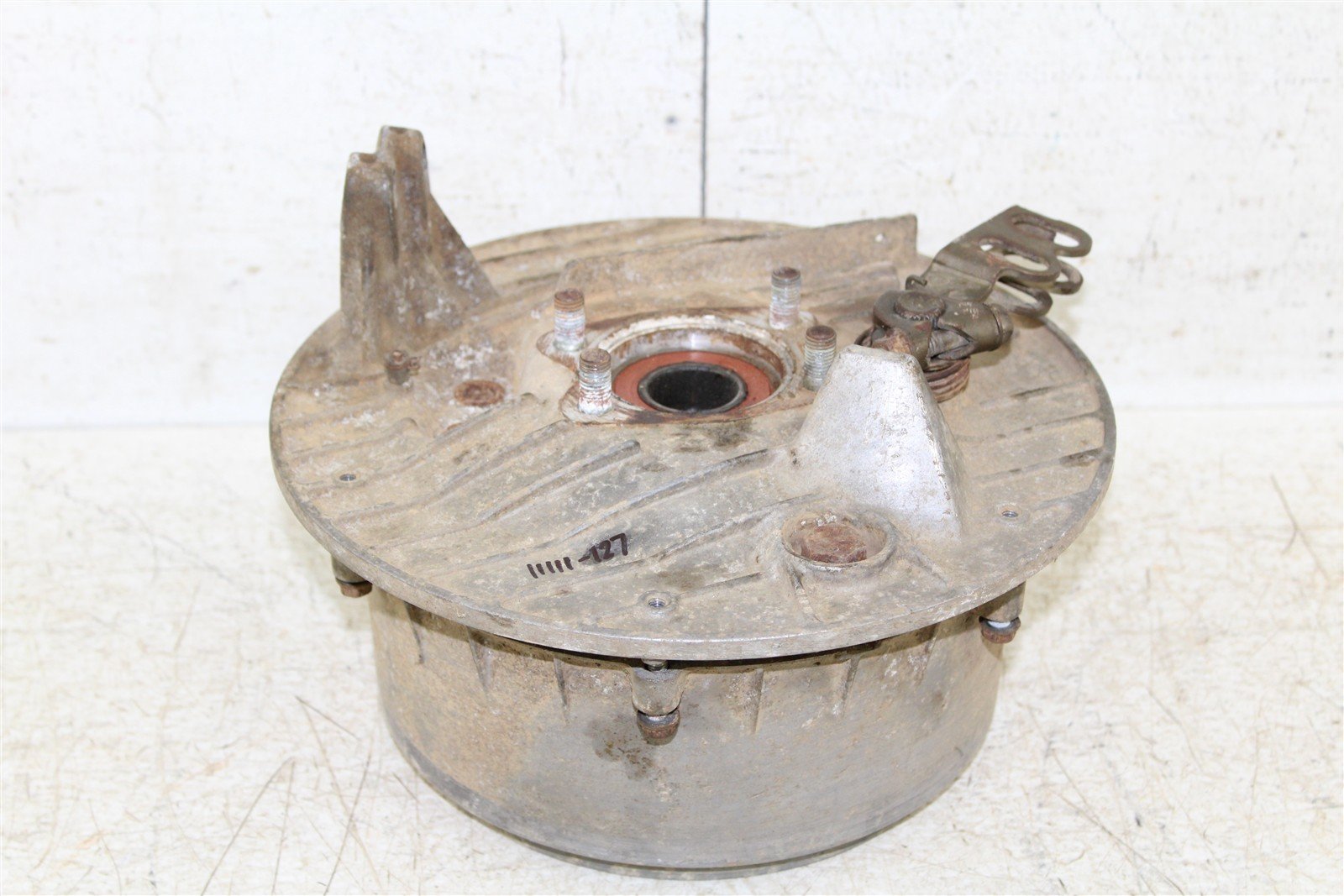 1987 Honda Fourtrax 350D Rear Brake Drum Backing Plate Panel w/ Cover 11111