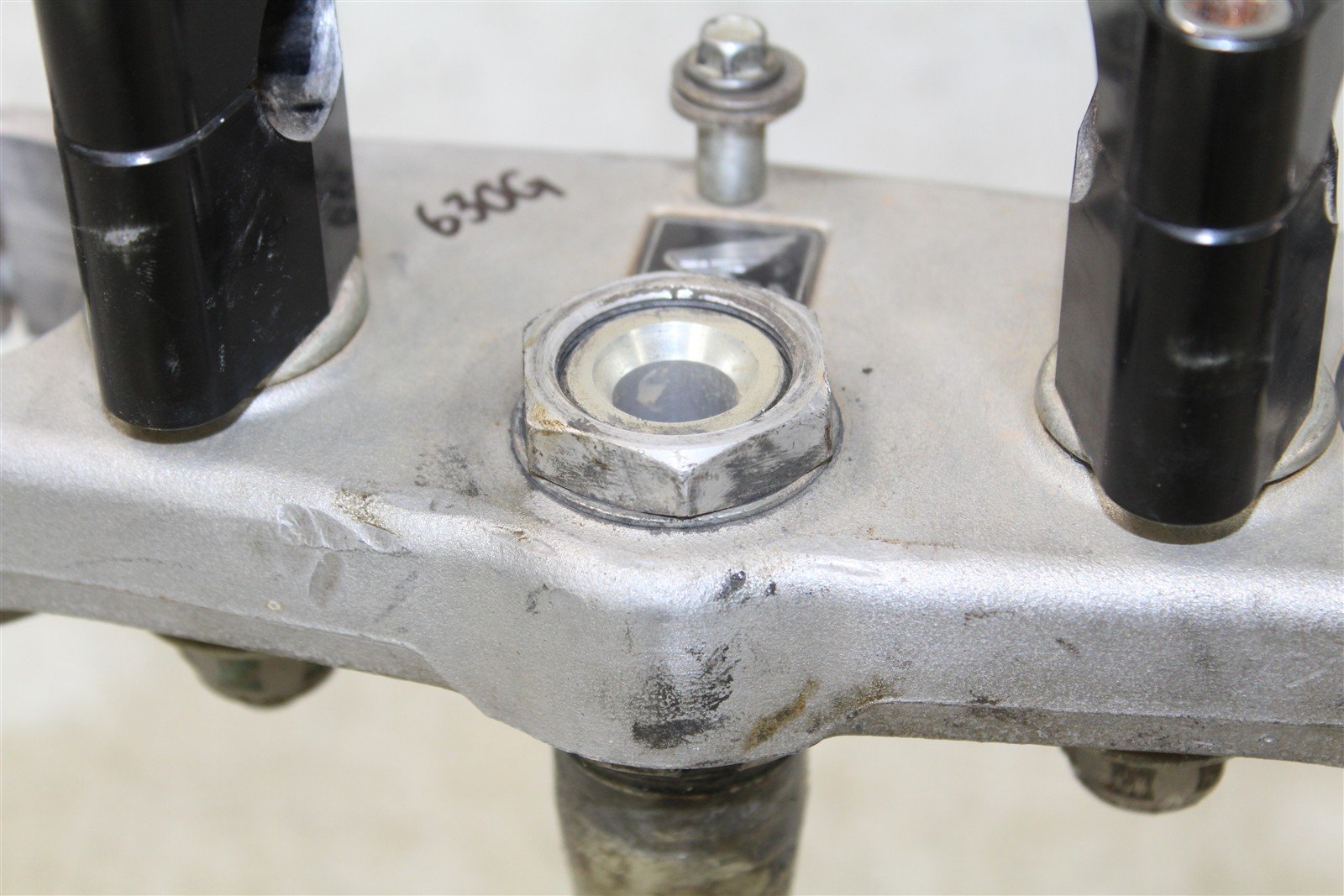 2009 Honda CRF 450R Lower Triple Tree Steering Stem 2007 CRF450 Upper Clamp 630G