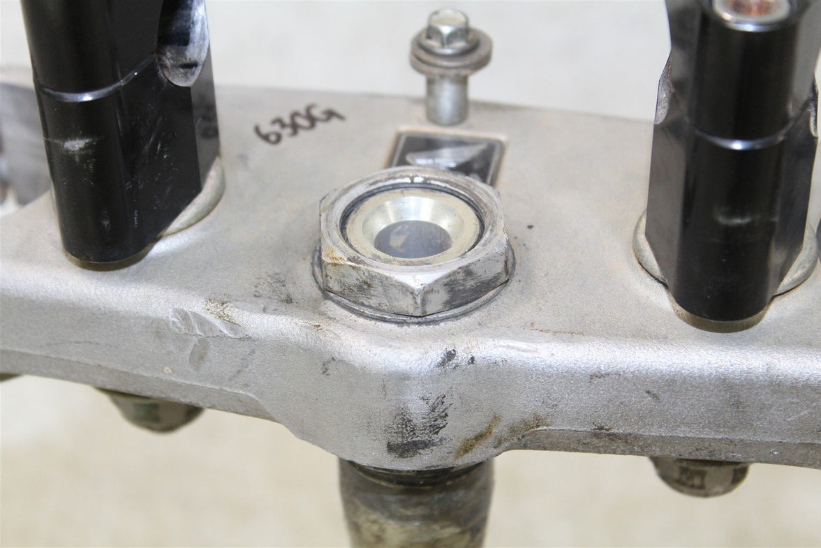 2009 Honda CRF 450R Lower Triple Tree Steering Stem 2007 CRF450 Upper Clamp 630G
