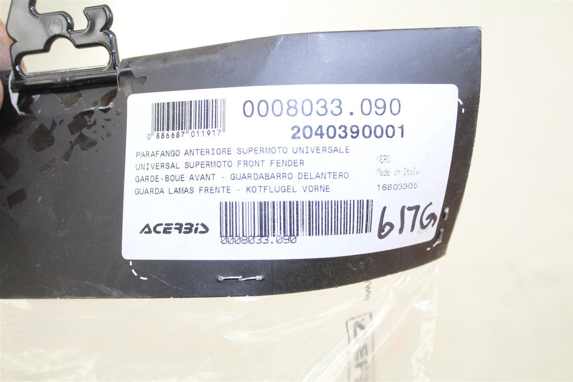 Acerbis Super Motard Front Fender Black 2040390001 2002-2020 Honda CRF450R 617G
