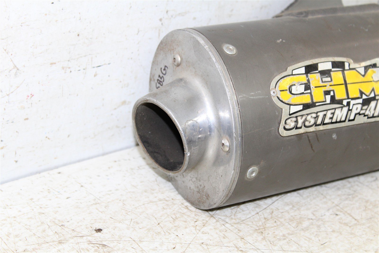 2006 Honda CRF 250R CHM Exhaust System Head Pipe Silencer Muffler 583G