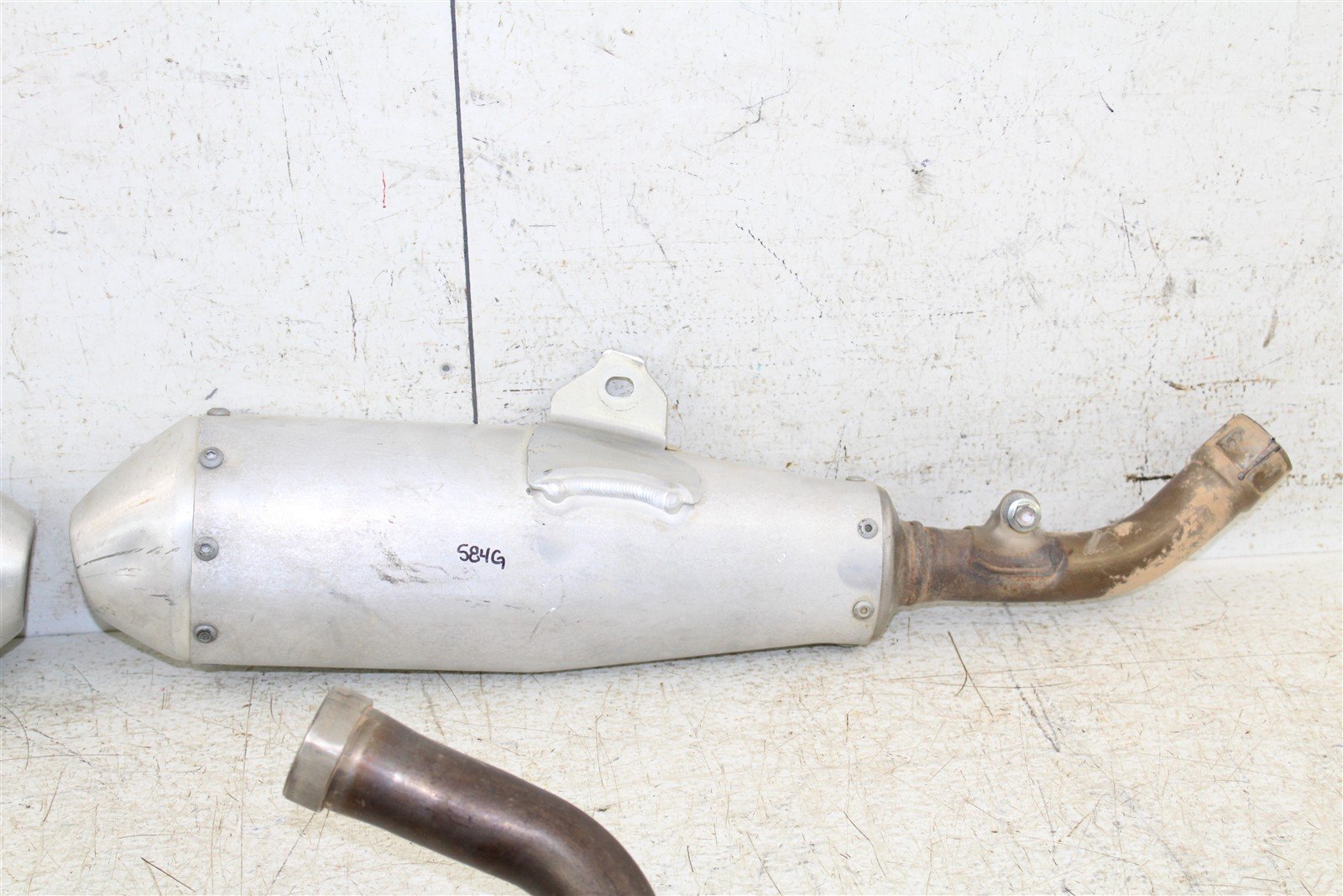 2018 Honda CRF 450R Exhaust System Head Pipe Silencer Muffler 584G