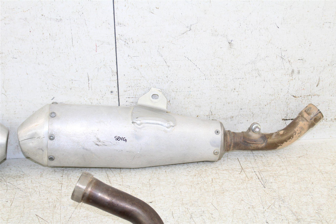 2018 Honda CRF 450R Exhaust System Head Pipe Silencer Muffler 584G