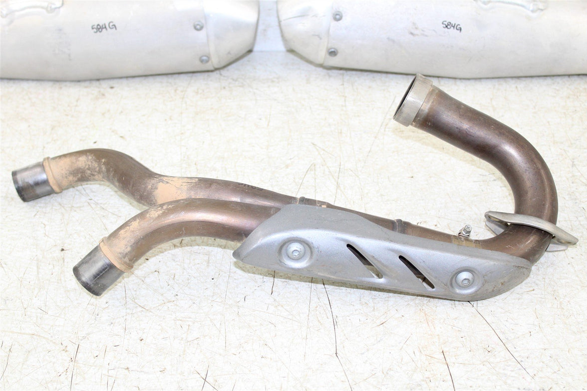 2018 Honda CRF 450R Exhaust System Head Pipe Silencer Muffler 584G