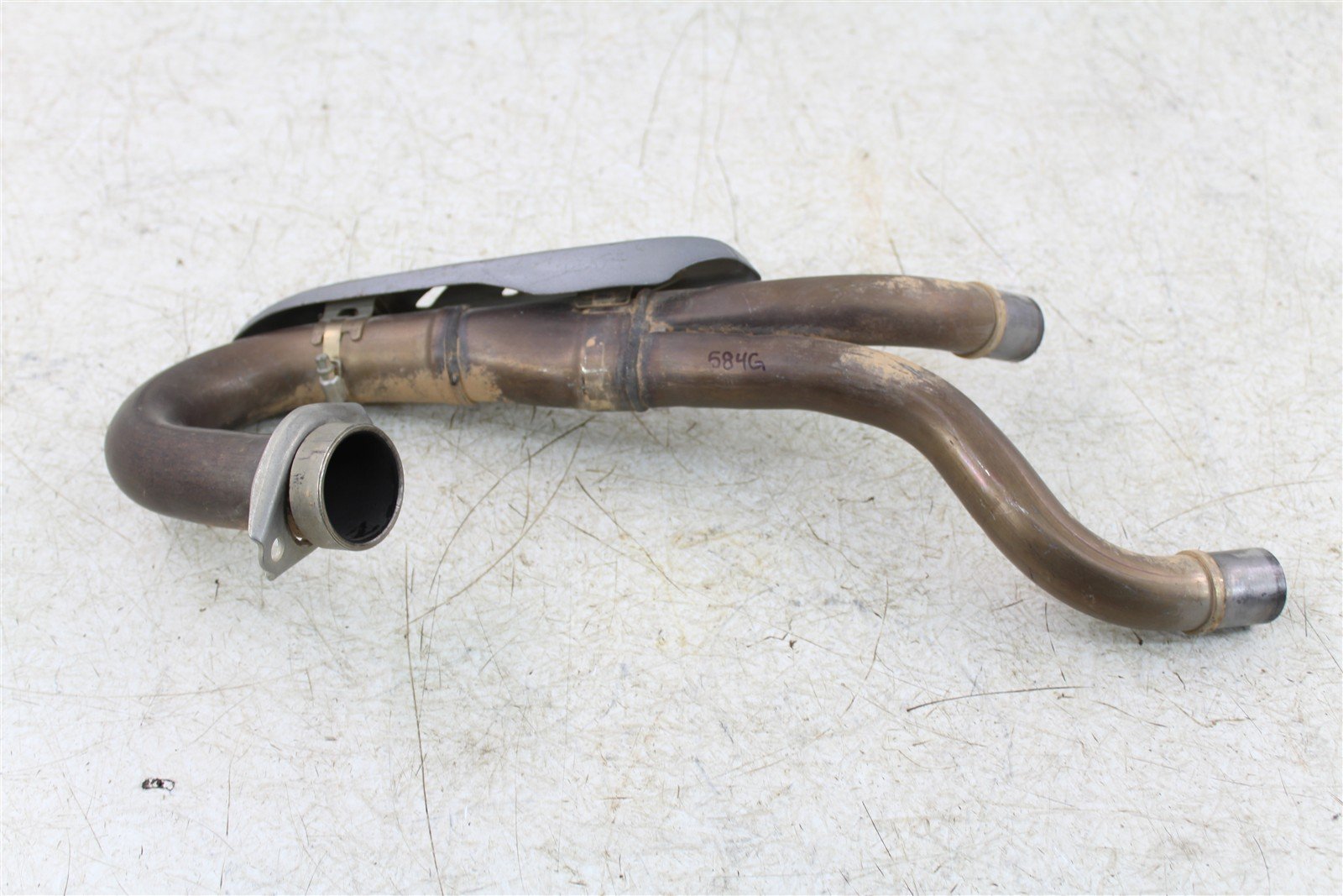 2018 Honda CRF 450R Exhaust System Head Pipe Silencer Muffler 584G