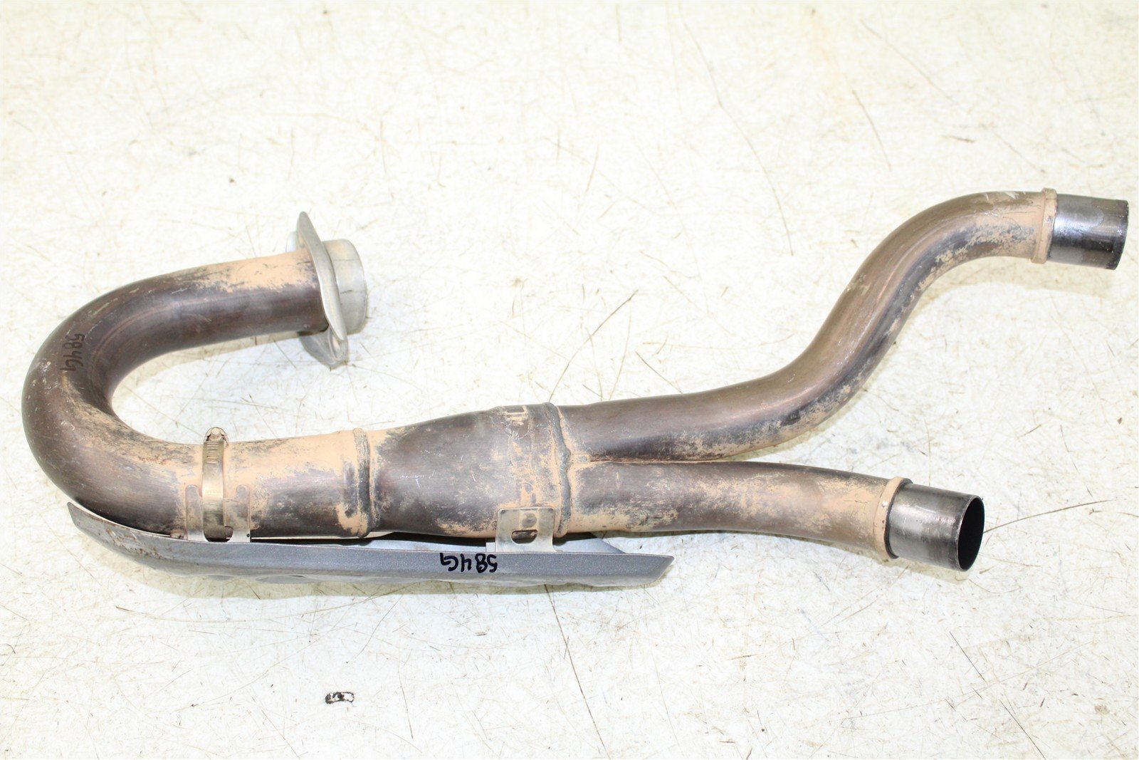 2018 Honda CRF 450R Exhaust System Head Pipe Silencer Muffler 584G