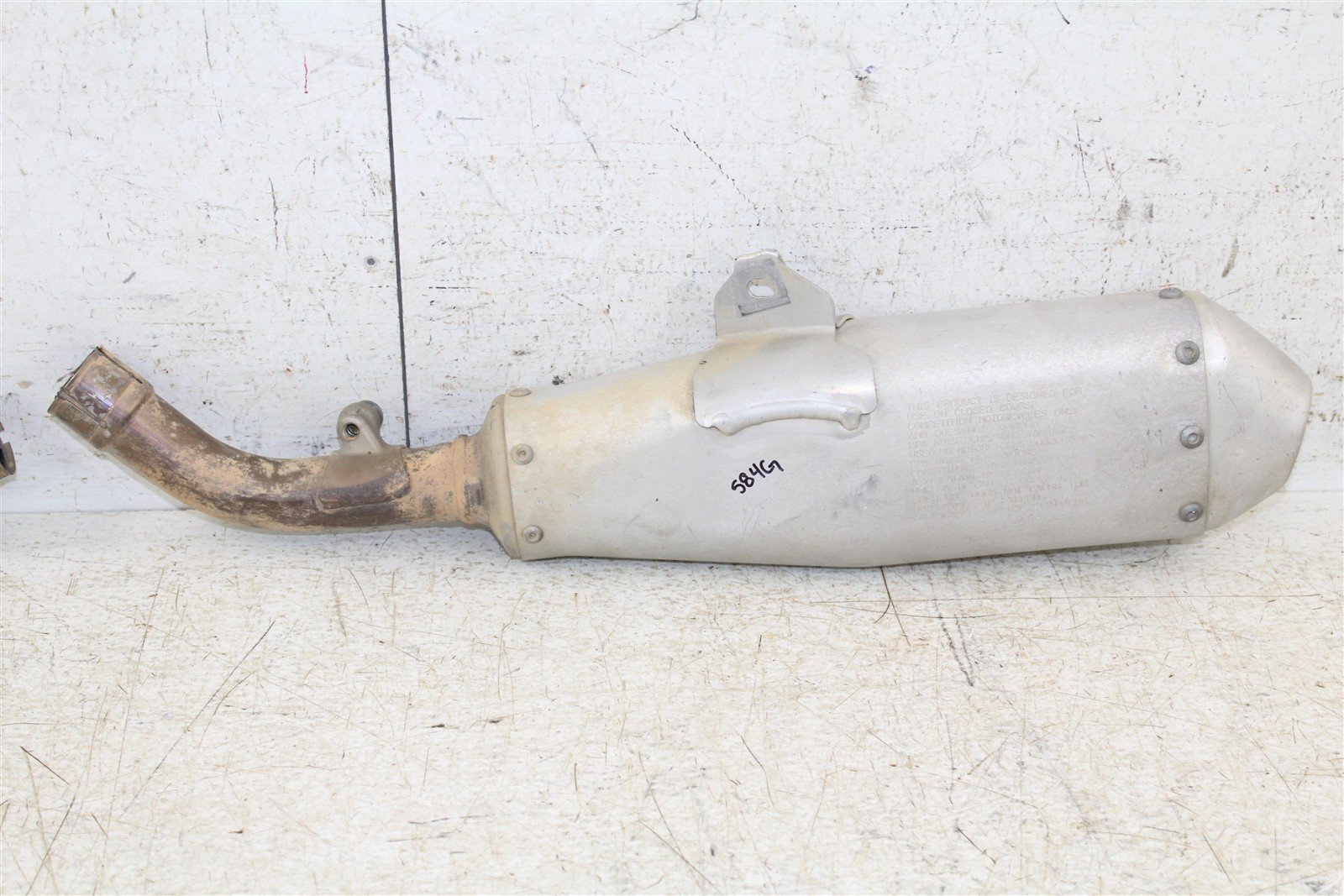 2018 Honda CRF 450R Exhaust System Head Pipe Silencer Muffler 584G
