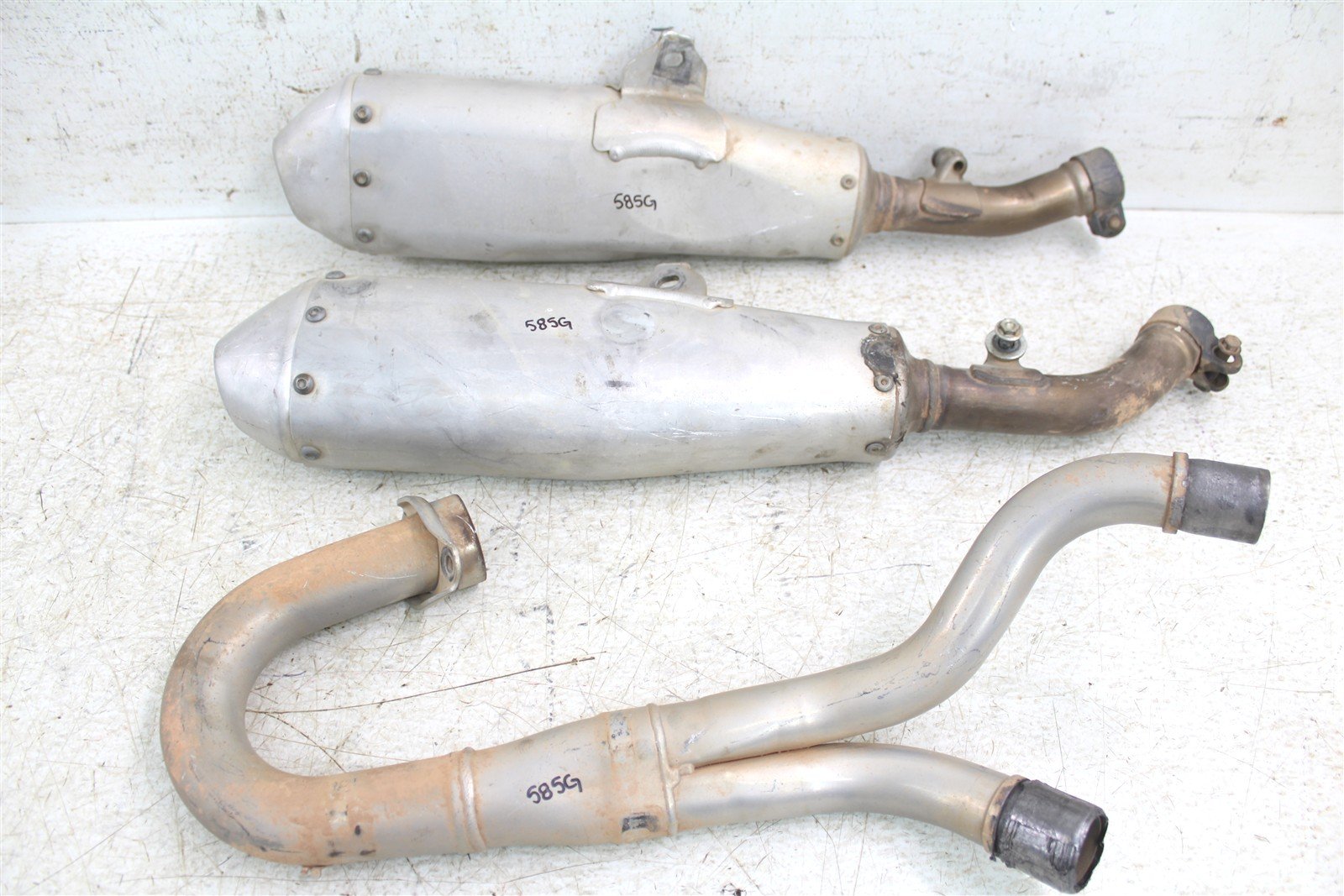 2018 Honda CRF 450R Exhaust System Head Pipe Silencer Muffler 585G