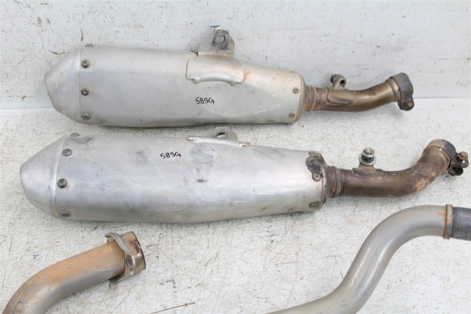 2018 Honda CRF 450R Exhaust System Head Pipe Silencer Muffler 585G