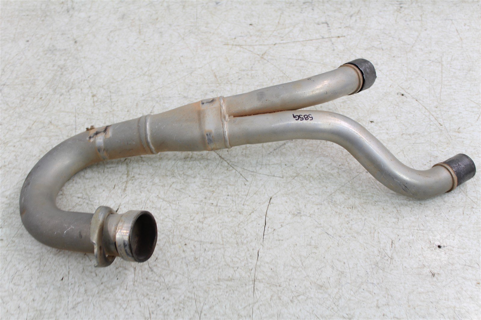 2018 Honda CRF 450R Exhaust System Head Pipe Silencer Muffler 585G