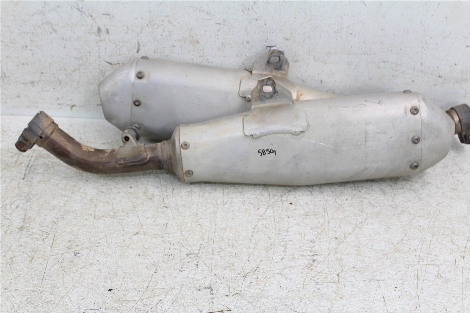 2018 Honda CRF 450R Exhaust System Head Pipe Silencer Muffler 585G