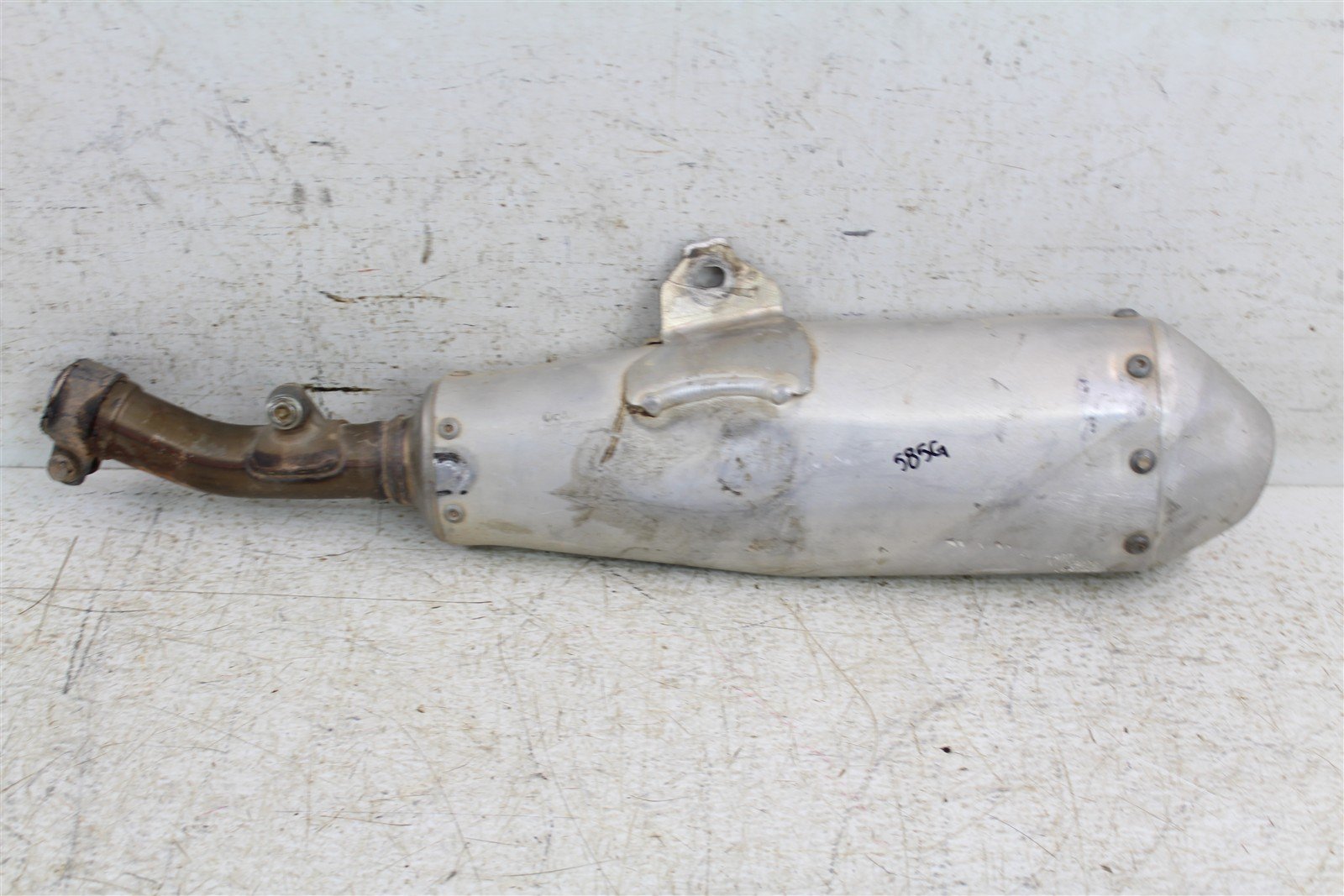 2018 Honda CRF 450R Exhaust System Head Pipe Silencer Muffler 585G