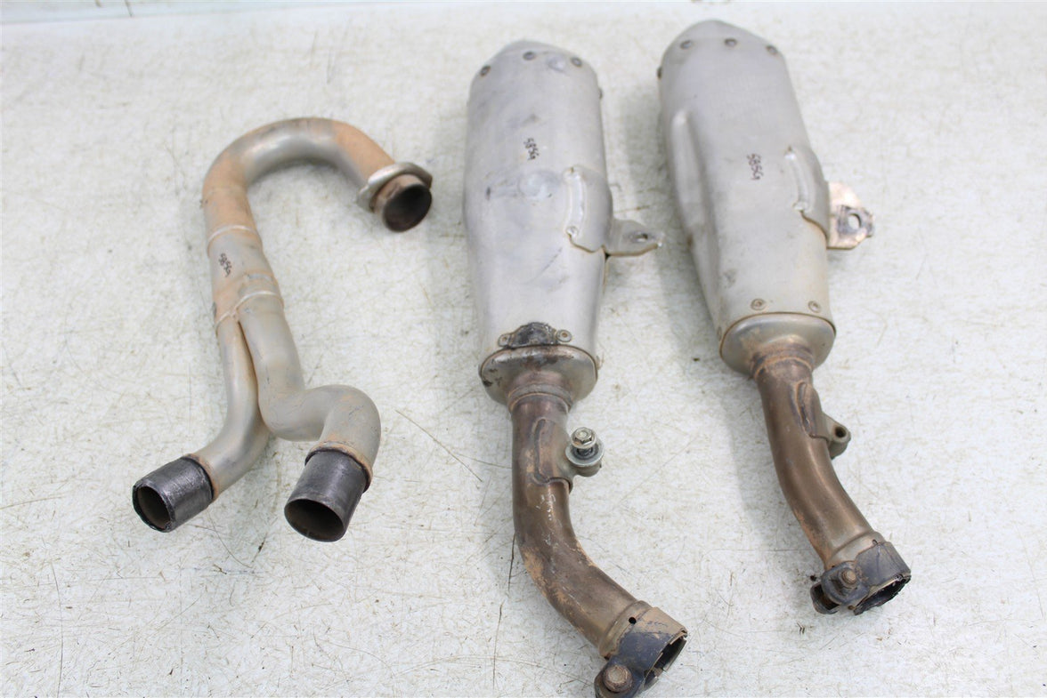 2018 Honda CRF 450R Exhaust System Head Pipe Silencer Muffler 585G