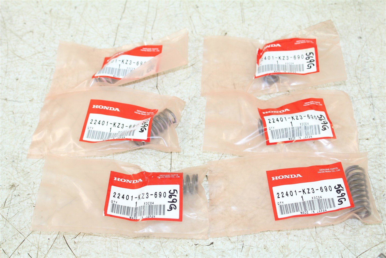 NOS 2008 Honda CRF 450R Clutch Springs 22401-KZ3-690 QTY:6 569G