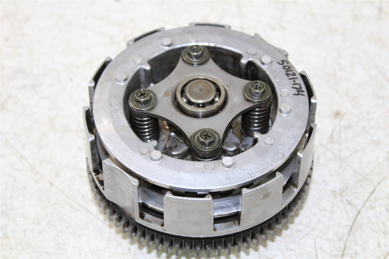 2003 Yamaha Bear Tracker 250 Clutch Basket Inner Hub Pressure Plate 50121