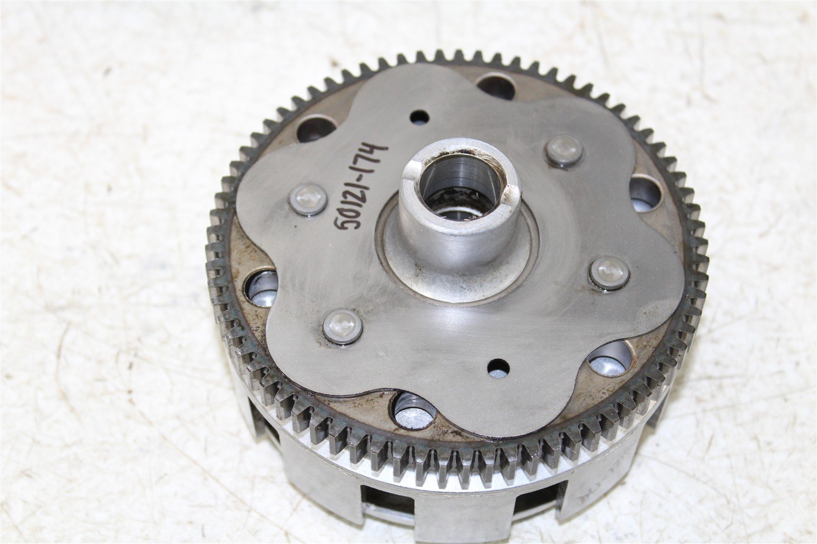 2003 Yamaha Bear Tracker 250 Clutch Basket Inner Hub Pressure Plate 50121