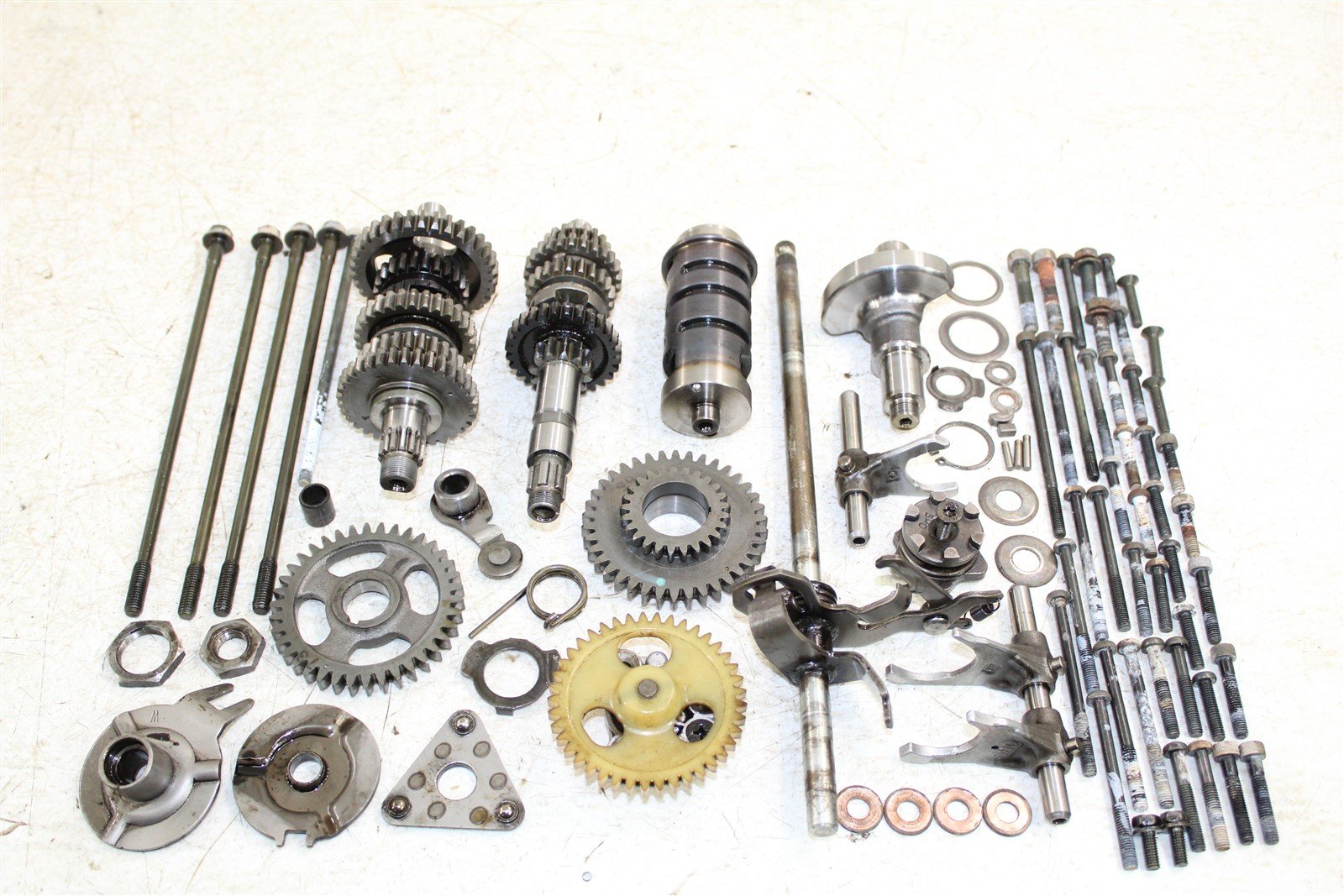 2003 Yamaha Bear Tracker 250 Transmission Gears Shift Shaft Forks Drum 50121