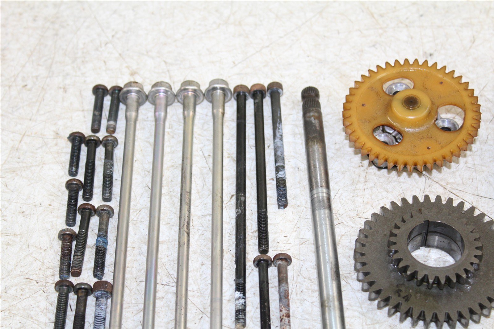 1999 Yamaha Bear Tracker 250 Transmission Gears Shift Shaft Forks Drum 50122