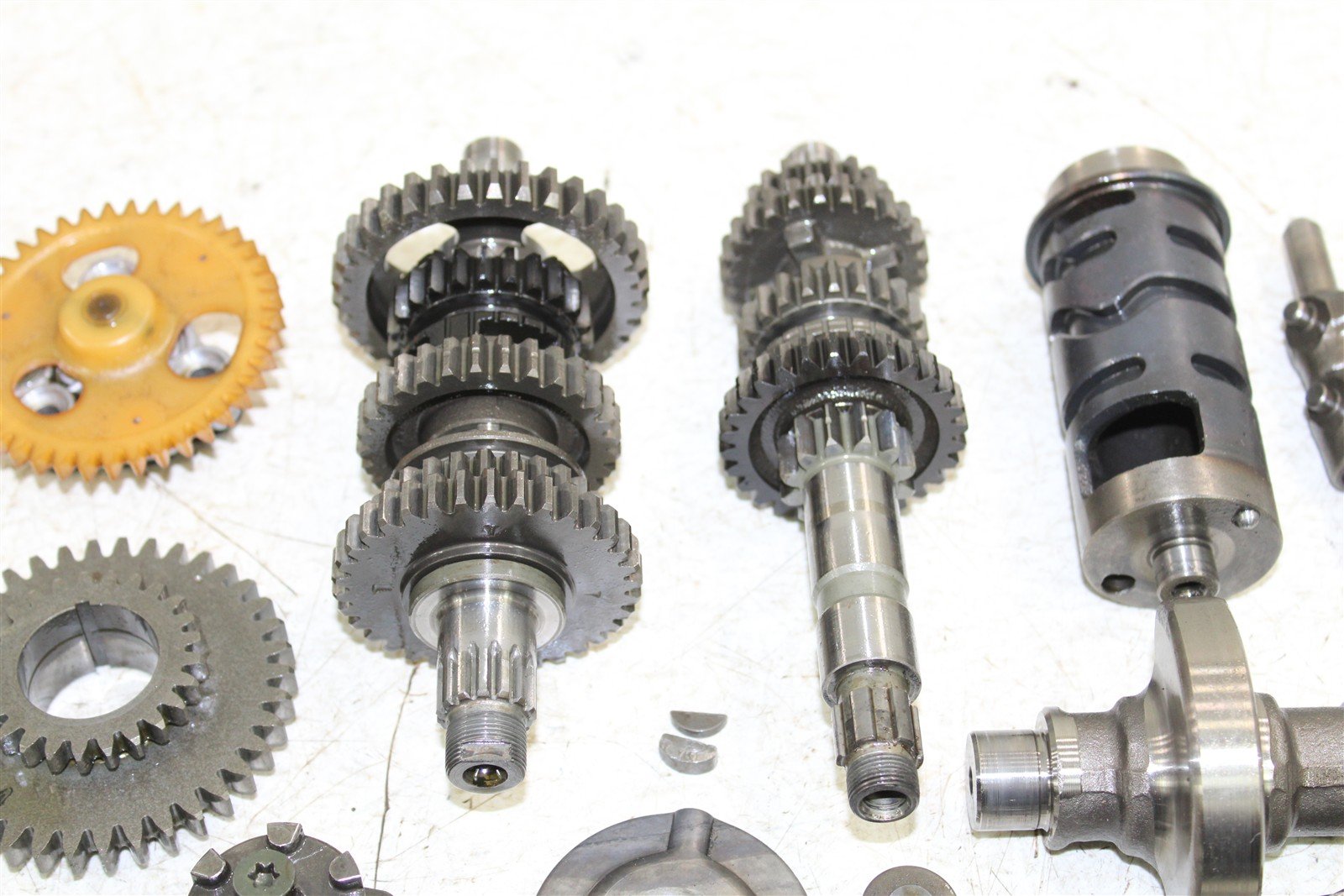 1999 Yamaha Bear Tracker 250 Transmission Gears Shift Shaft Forks Drum 50122