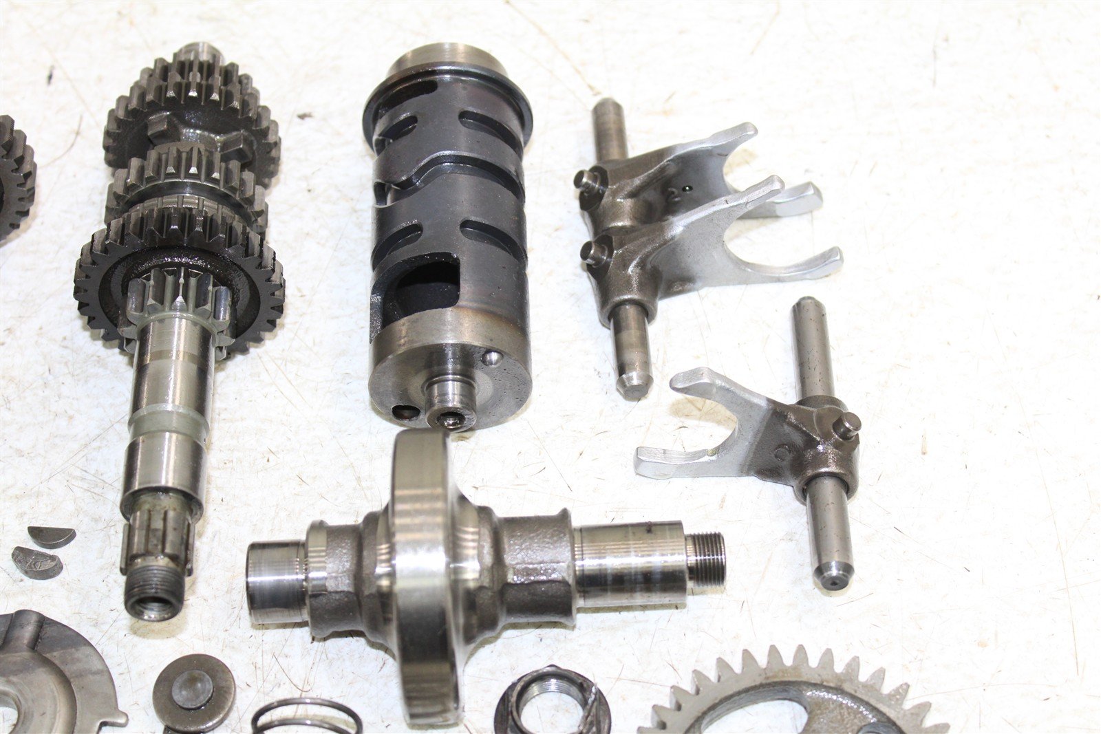 1999 Yamaha Bear Tracker 250 Transmission Gears Shift Shaft Forks Drum 50122