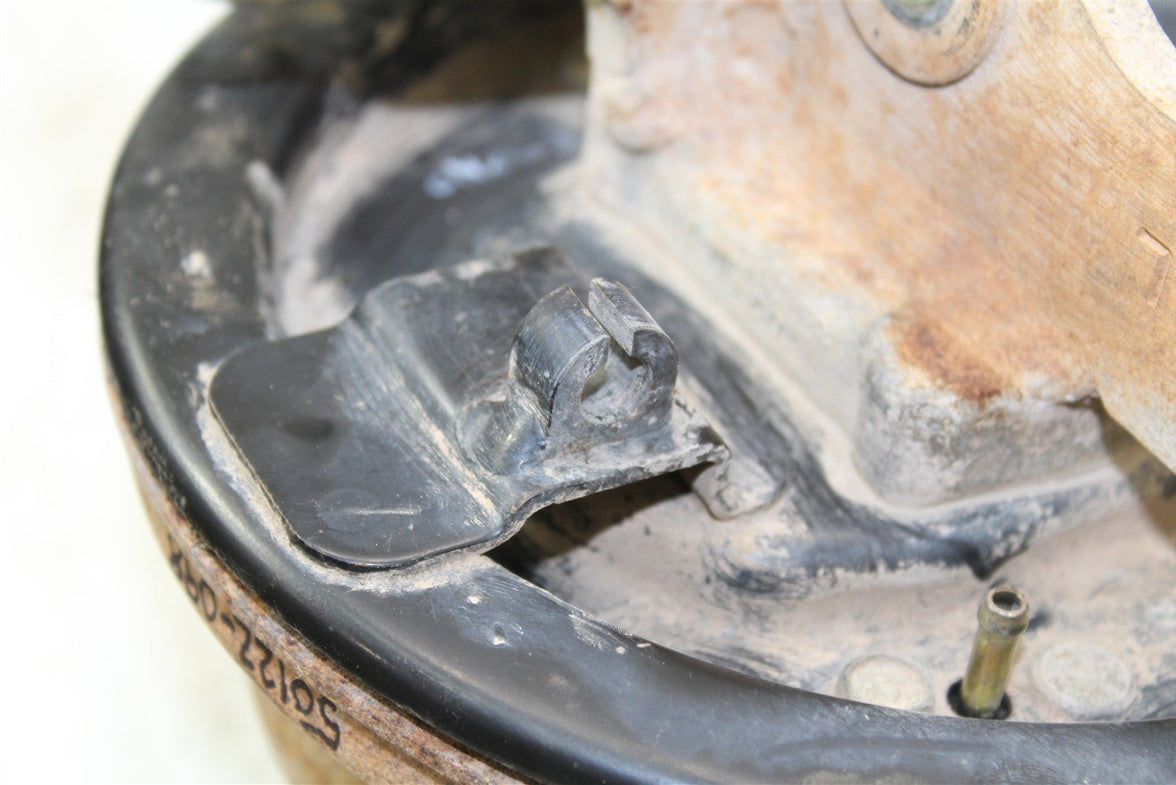 1999 Yamaha Bear Tracker 250 Front Left Brake Drum Backing Plate Panel Hub 50122
