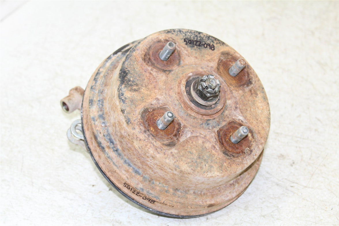 1999 Yamaha Bear Tracker 250 Front Left Brake Drum Backing Plate Panel Hub 50122