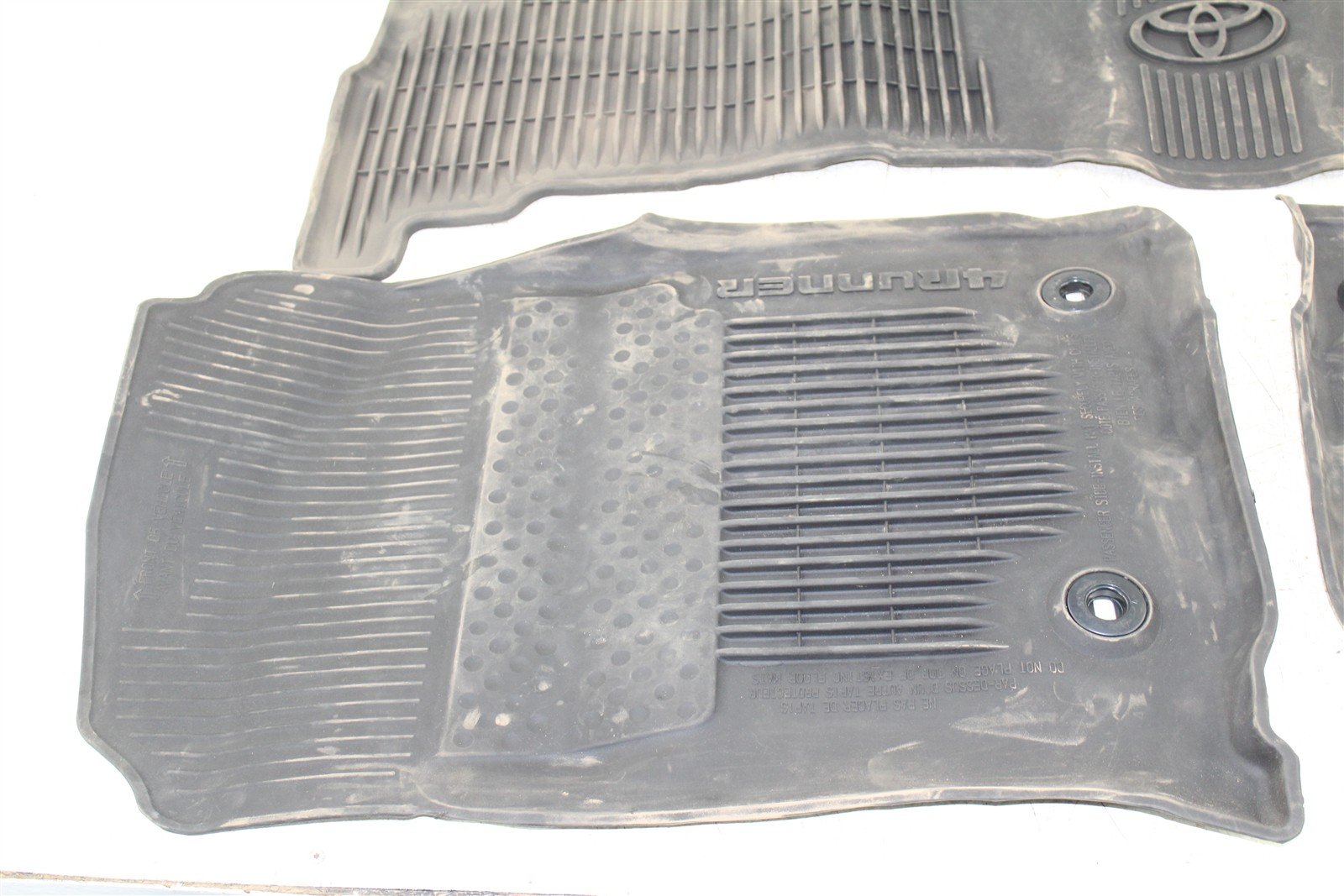 2013-2022 Toyota 4runner Front & Rear Rubber Floor Mats