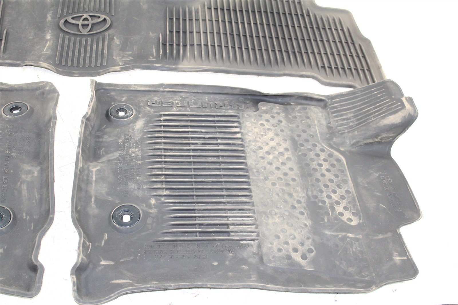 2013-2022 Toyota 4runner Front & Rear Rubber Floor Mats